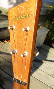 Headstock of a Northern uke